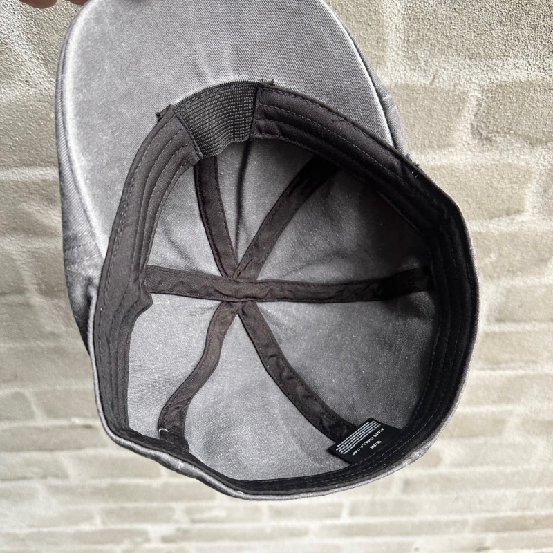 Flat cap - Chilla - grå kanvas 100% bomuld - Scippis - Freja skind