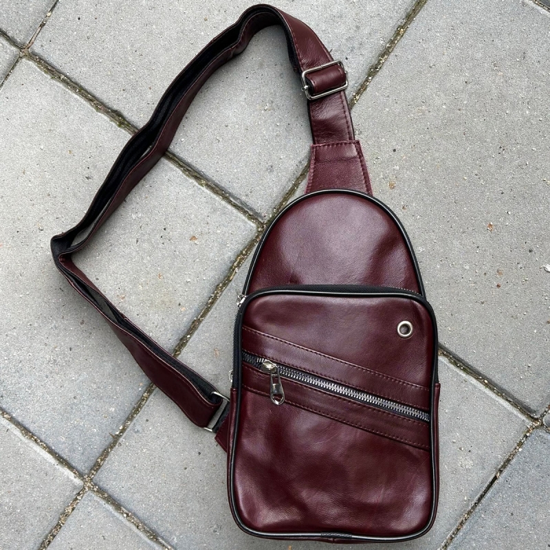 Florida crossbody taske - bordeaux skind - Freja skind
