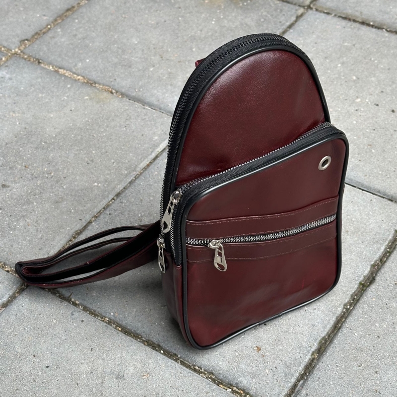 Florida crossbody taske - bordeaux skind - Freja skind
