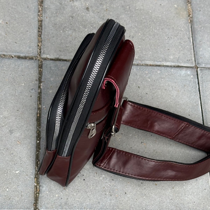 Florida crossbody taske - bordeaux skind - Freja skind