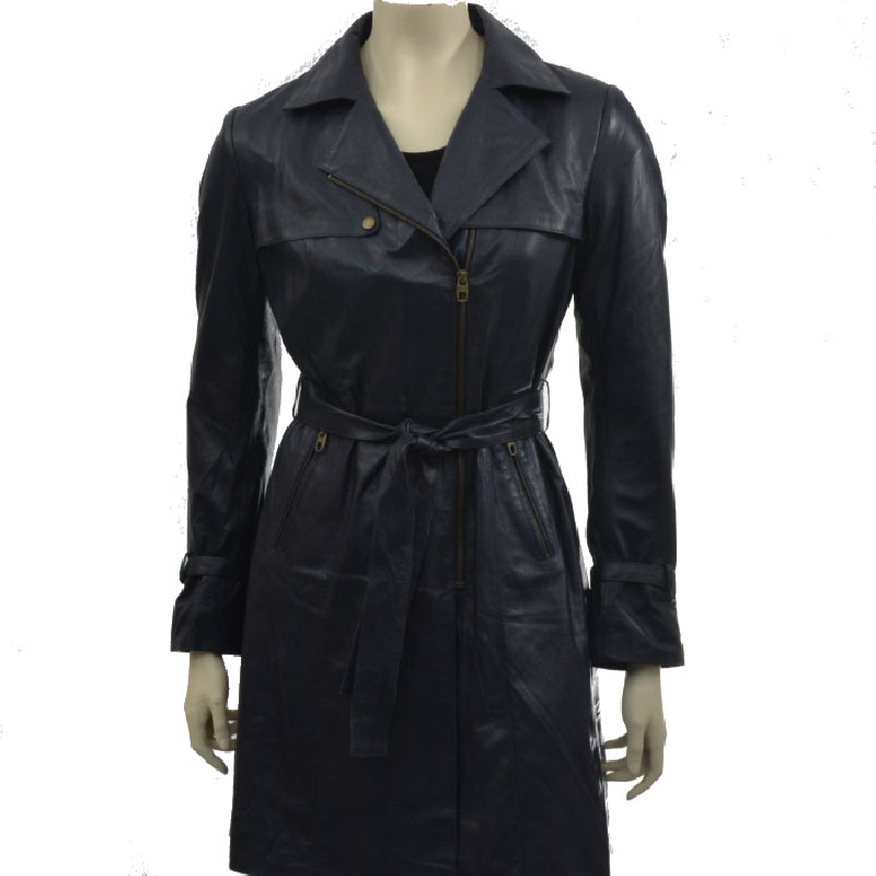 Trenchcoat i lammskinn | Freja Skind modell Kylie str. L