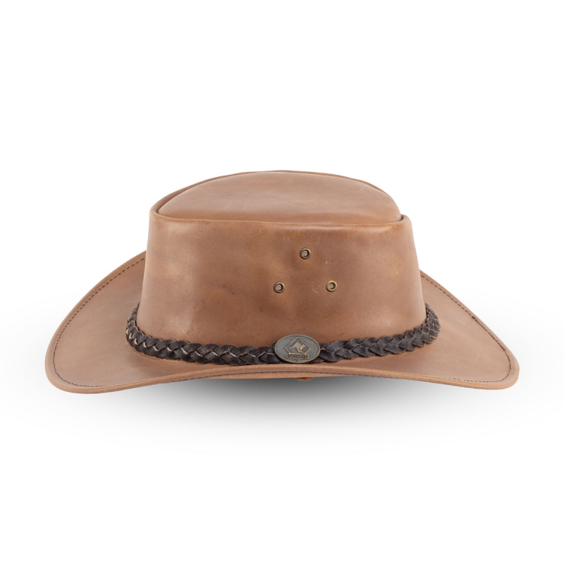 Wiggo cowboyhatt i cognac oxläder - Scippis
