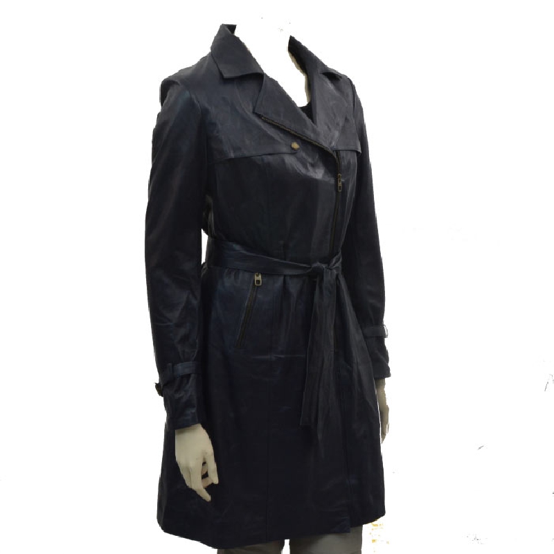 Trenchcoat i lammskinn | Freja Skind modell Kylie str. L