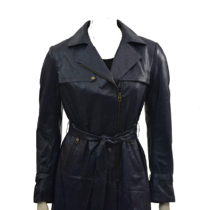 Trenchcoat i lammskinn | Freja Skind modell Kylie str. L