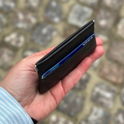 Madsen klemmepung med kortholder - Sort - Leather design