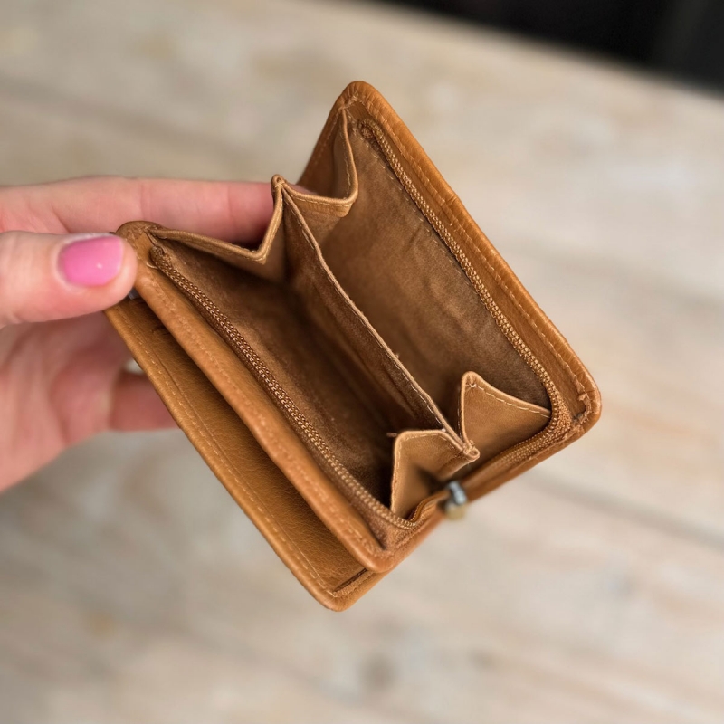 Oline damepung fra Treats - 182000 - Cognac skind - Freja skind