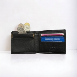 Nielsen klemmepung med fold ud - Leather design - Freja skind