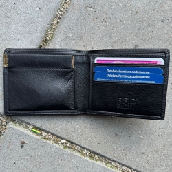 Nielsen klemmepung med fold ud - Leather design - Freja skind