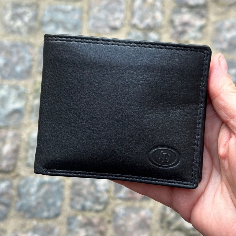 Nielsen klemmepung med fold ud - Leather design - Freja skind