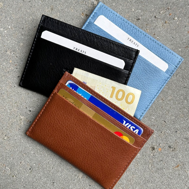 Uma kreditkortholder i læder - Treats  -182440 - Freja skind