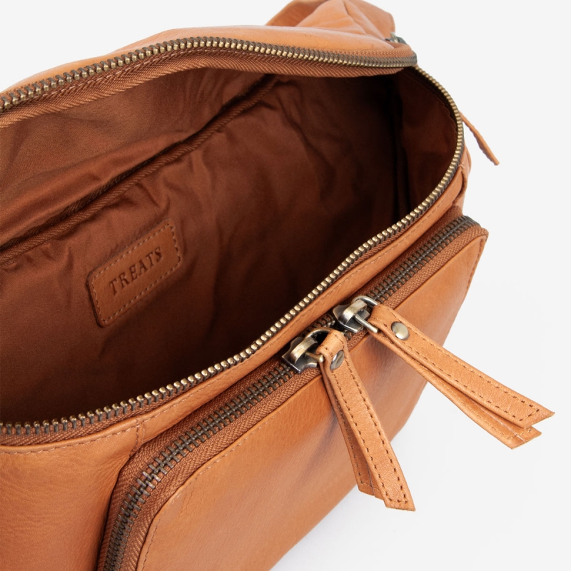 Cognac Fanni bumbag - Treats 282401 - Freja skind