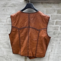 Skindvest herre - Sidelommer - knapluk - Blød lammeskind - Freja skind