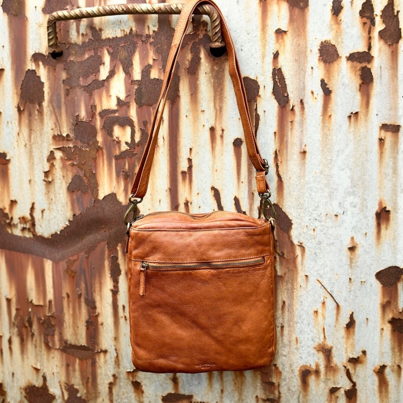 Maryland crossover taske - cognac læder - Montana 272323