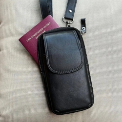 Cali mobilhanger i læder  - rejsetaske - Freja skind