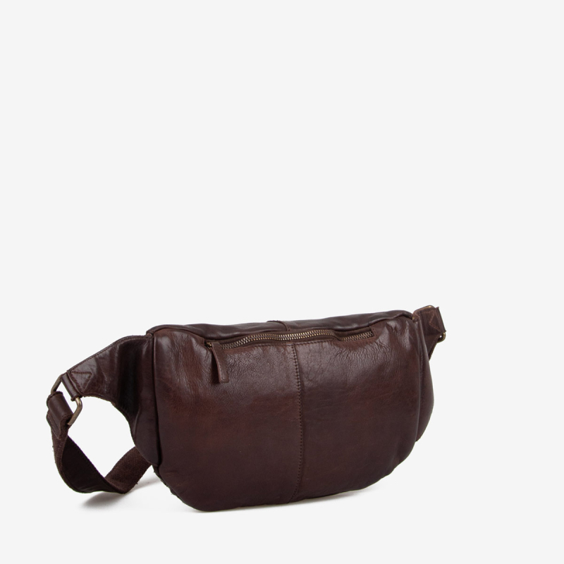 Brun Verona bumbag i brun bøffelskind