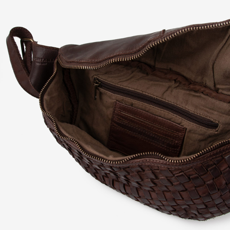 Brun Verona bumbag i brun bøffelskind
