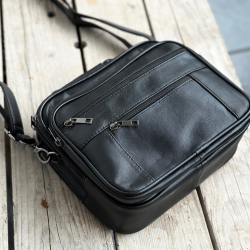 Sevilla herretaske i blød lammeskind - Freja skind