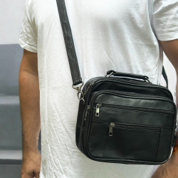 Sevilla herretaske i blød lammeskind - Freja skind