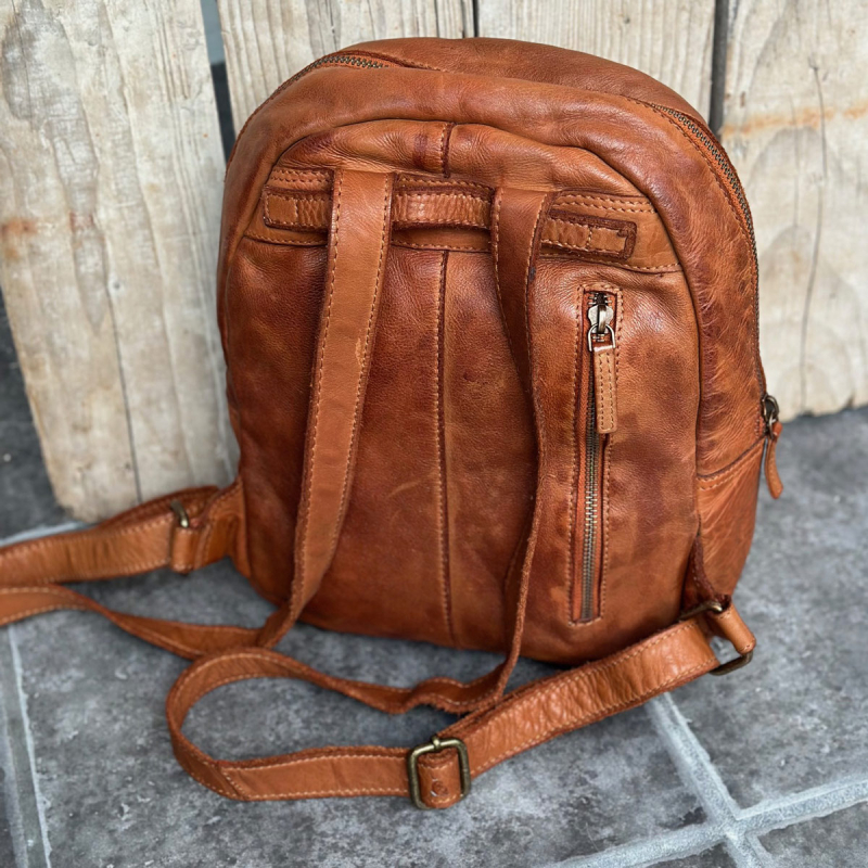 Noel dame rygsæk - Cognac - Montana 272215 - Freja skind