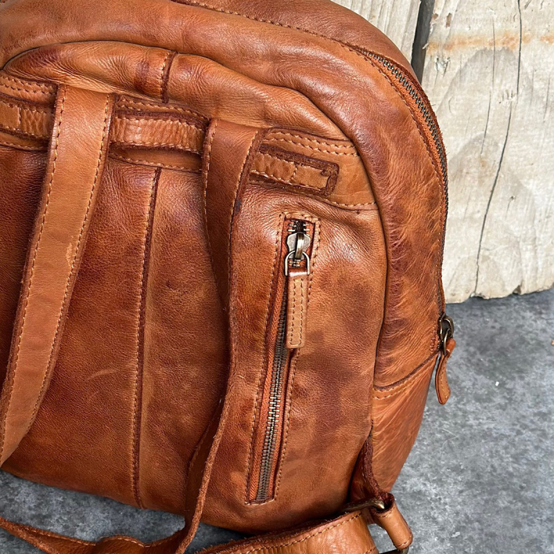 Noel dame rygsæk - Cognac - Montana 272215 - Freja skind