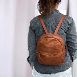 Noel dame rygsæk - Cognac - Montana 272215 - Freja skind