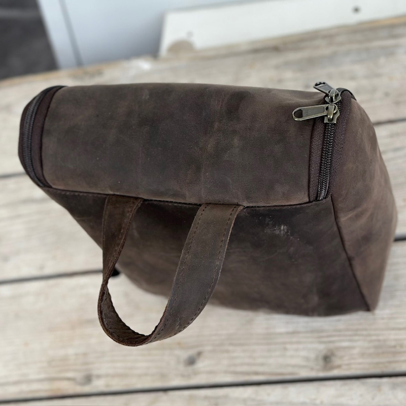 Sydney toilettaske i bøffellæder - Freja skind