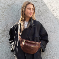 Aya flow bumbag - Brun skind - Treats - 282381