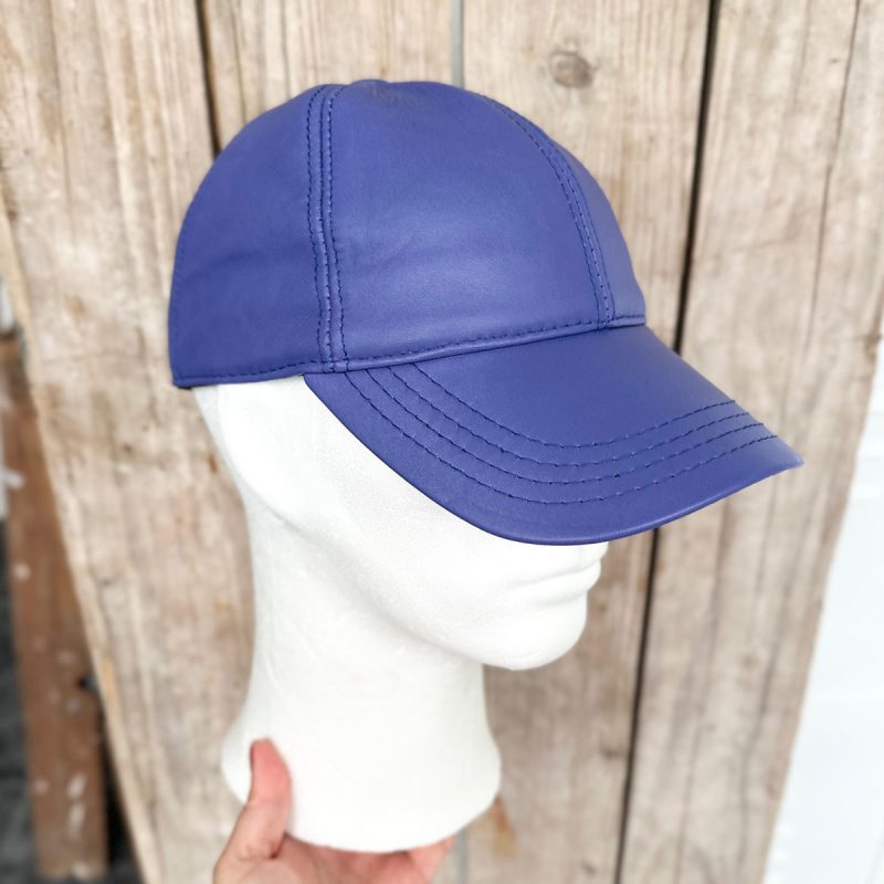 denim blå skindcap - Herre - Freja skind