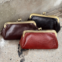 Vera damepung med metalspænde - blød læder - Leather design