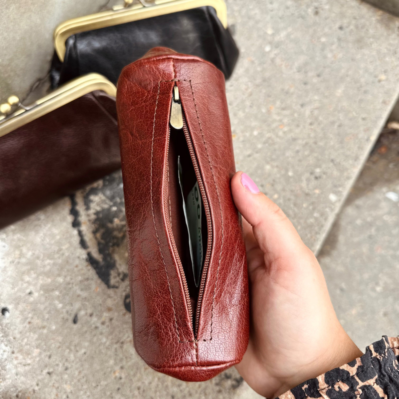 retro pengepung i blød læder - Leather design