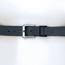 Wyoming herrebælte bred model 45 mm - Sort kernelæder - Freja skind