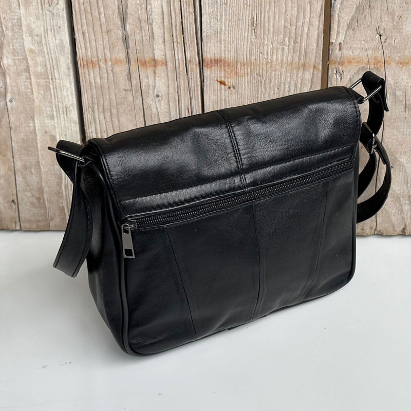 Sort Lissy skindtaske - Freja skind Sort Lissy skindtaske - Freja skind