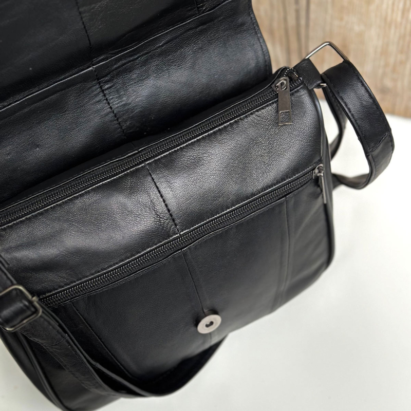 Sort Lissy skindtaske - Freja skind Sort Lissy skindtaske - Freja skind