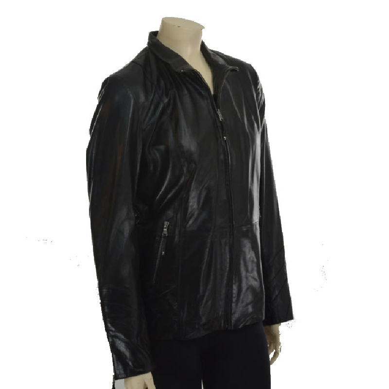 Eileen lammeskindsjakke fra Freja skind.