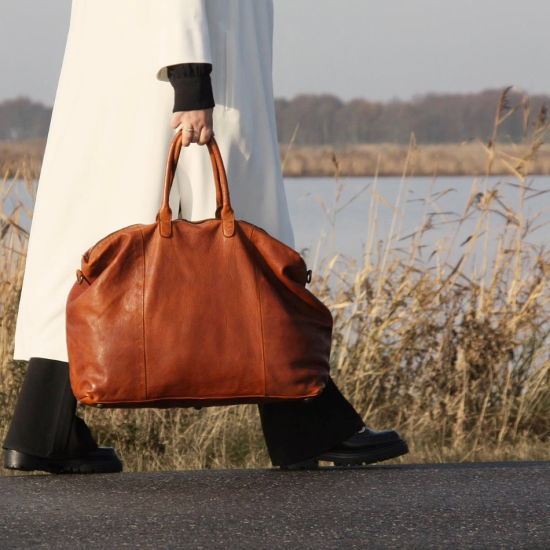 Butte - Stor weekendväska - Cognac läder - Montana