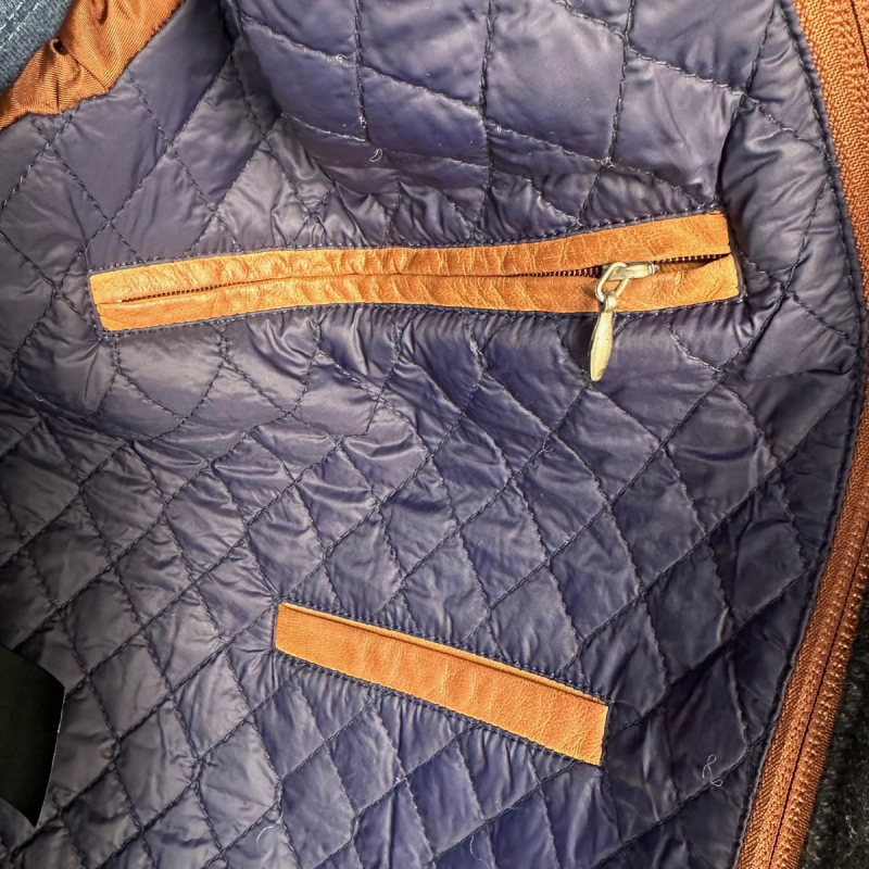 John Skinnjacka mellanfodrad - Cognac skinn - Herr - Freja Skind