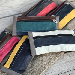 Anna skindpung i multicolor skind  - Best of the rest kollektionen - Freja skind