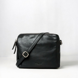 Sort Abild skindtaske - Montana - Freja skind