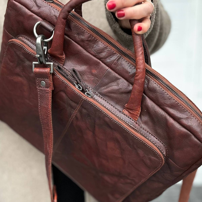 Computertaske - Montana - 270351 - Freja skind