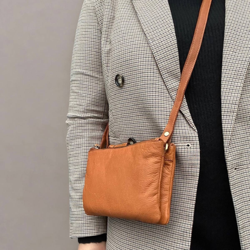 Ellinor crossbody taske - Cognac - 280920 - Treats