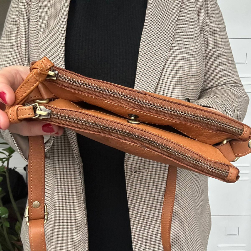 Ellinor crossbody taske - Cognac - 280920 - Treats