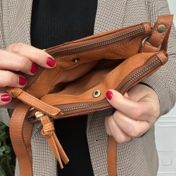 Ellinor crossbody taske - Cognac - 280920 - Treats