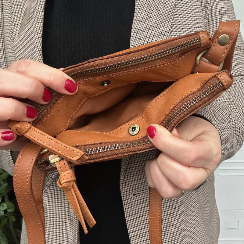 Ellinor crossbody taske - Cognac - 280920 - Treats