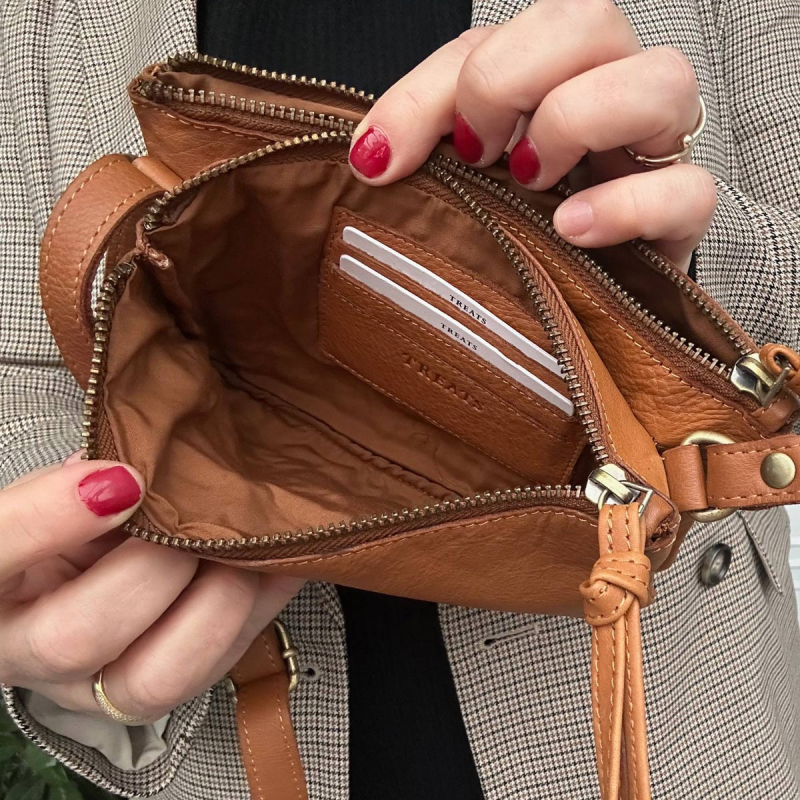 Ellinor crossbody taske - Cognac - 280920 - Treats