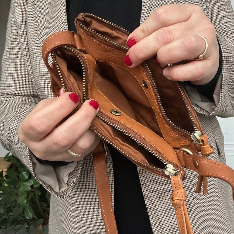 Ellinor crossbody taske - Cognac - 280920 - Treats
