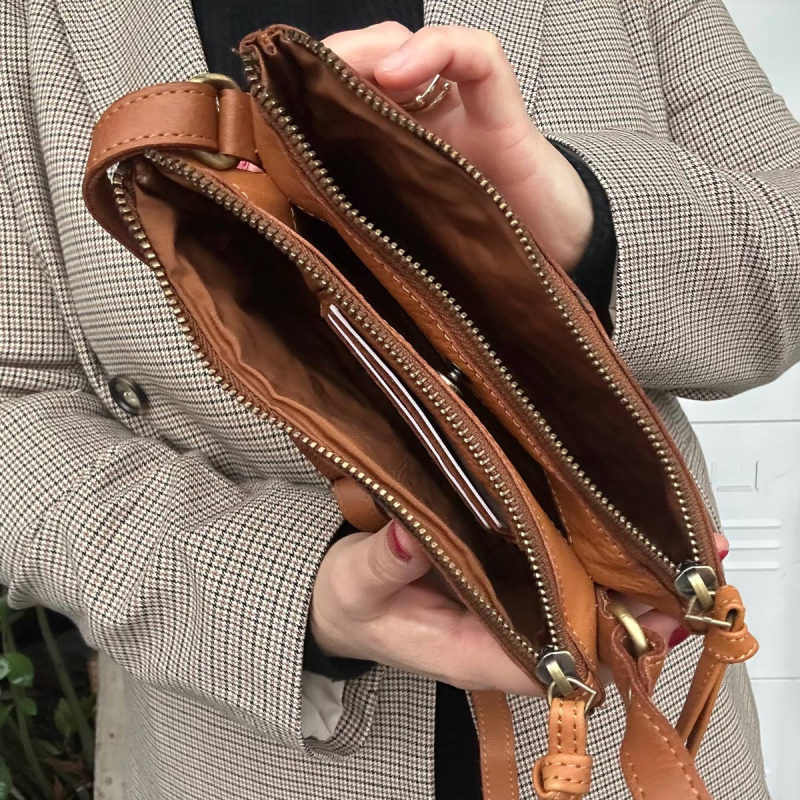 Ellinor crossbody taske - Cognac - 280920 - Treats