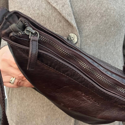 Fulton skuldertaske i læder  - Montana 272203