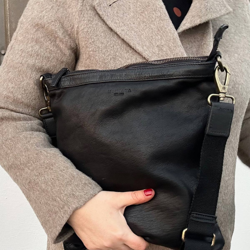 Fulton skuldertaske i læder  - Montana 272203