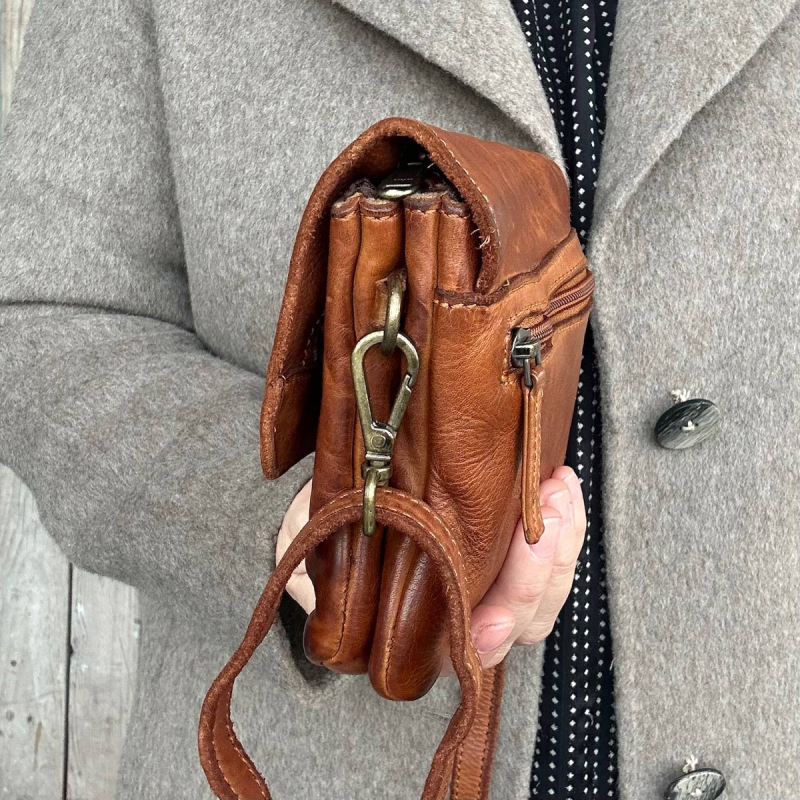cognac Emory skuldertaske - Montana - 272400