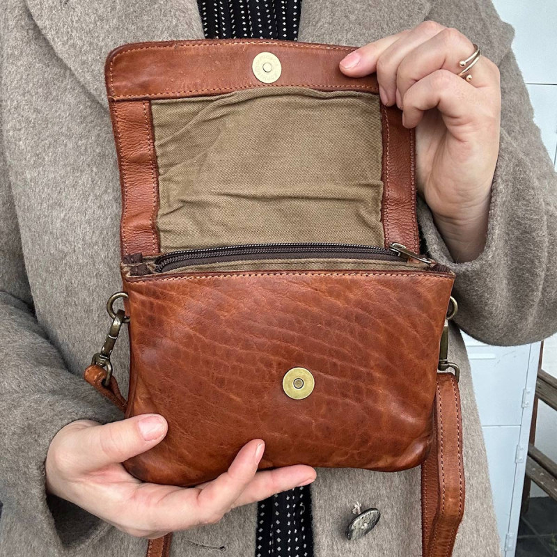 cognac Emory skuldertaske - Montana - 272400